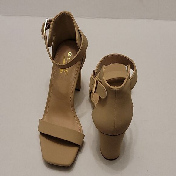 BRAND NEW GLAZE PLATFORM BLOCK HEEL OPEN-TOE SANDAL - Picture 4 of 16